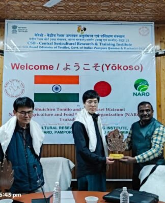 Japanese Sericulture Scientists Visit Kashmir’s Manasbal