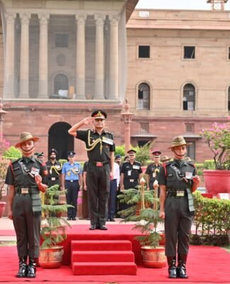 General Dwivedi Relinquishes Charge
