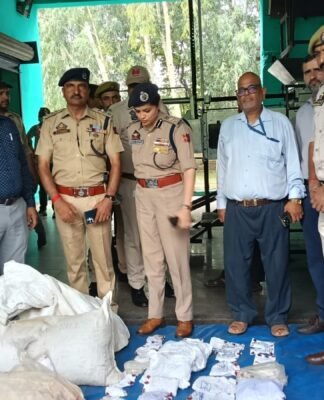 Kathua Police Destroys Narcotics Worth ₹2.33 Crore