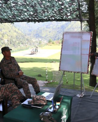 White Knight Corps Commander Reviews Readiness in Poonch Sector