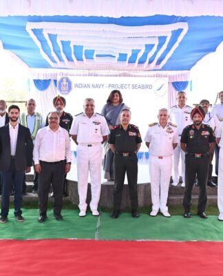 CDS General N S Raja Subramani Inaugurates Project Seabird Infrastructure